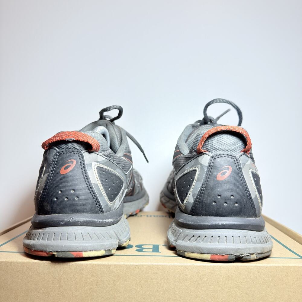 ASICS GEL Venture 8 Mens Size 12 Grey Orange Trail Running Shoes Sneakers Used - Picture 4 of 9